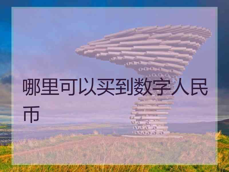 哪里可以买到数字人民币