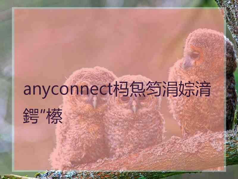 anyconnect杩炰笉涓婃湇鍔″櫒