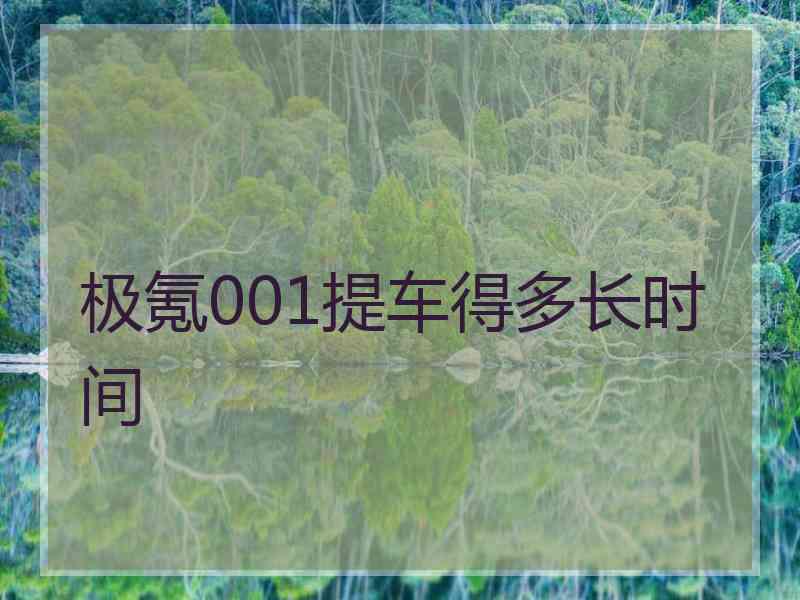 极氪001提车得多长时间