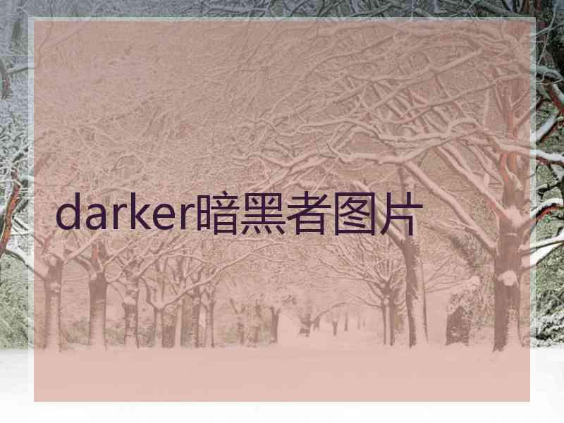 darker暗黑者图片