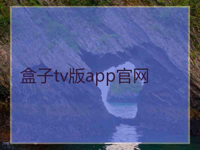 盒子tv版app官网