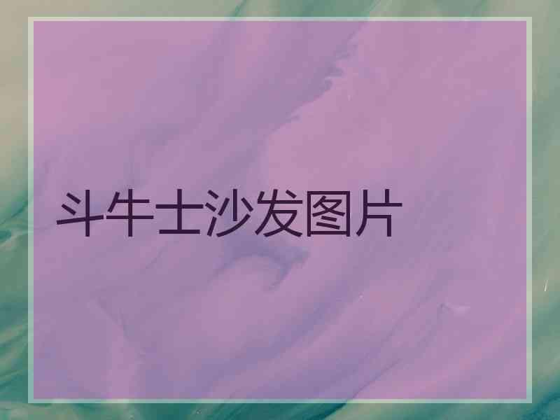 斗牛士沙发图片