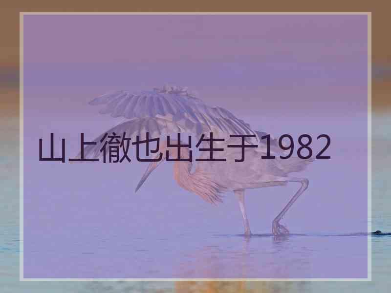 山上徹也出生于1982