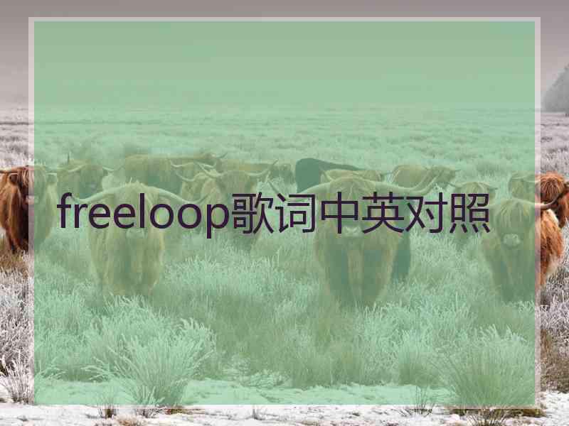 freeloop歌词中英对照