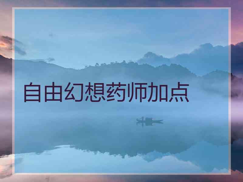 自由幻想药师加点