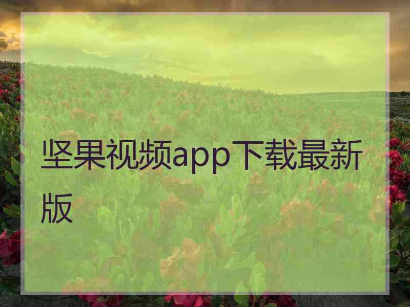 坚果视频app下载最新版