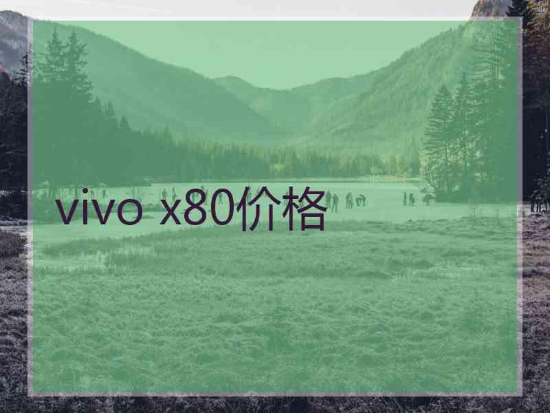 vivo x80价格