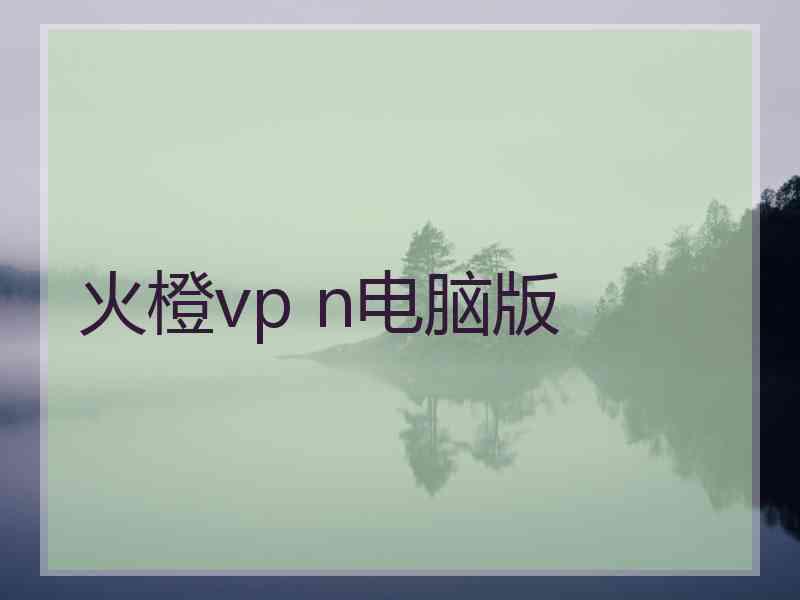 火橙vp n电脑版