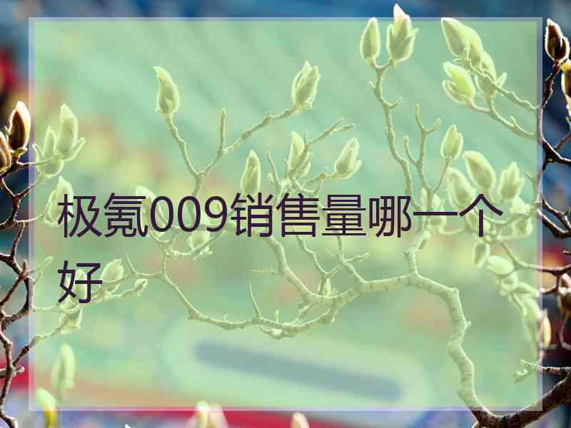 极氪009销售量哪一个好