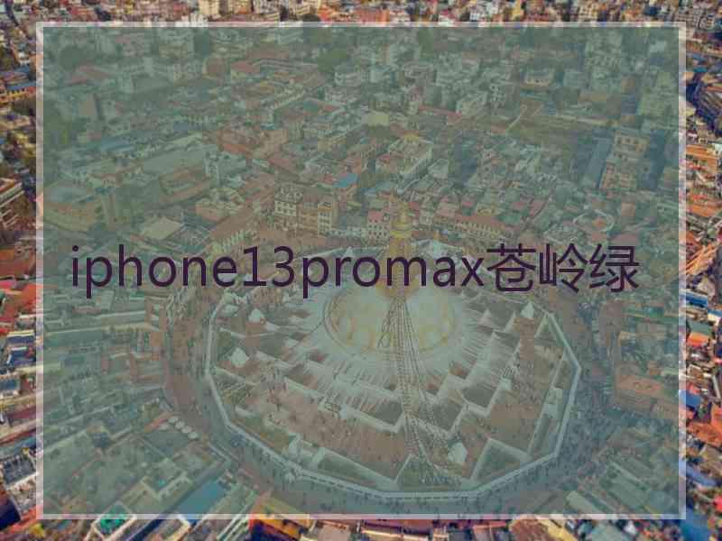 iphone13promax苍岭绿