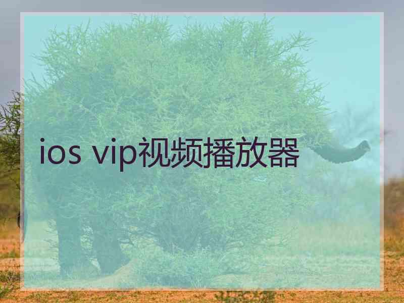 ios vip视频播放器