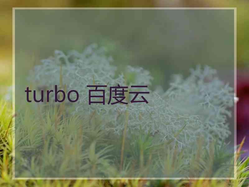 turbo 百度云