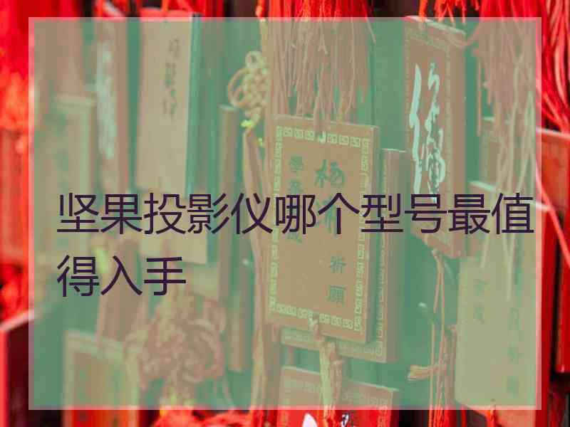 坚果投影仪哪个型号最值得入手