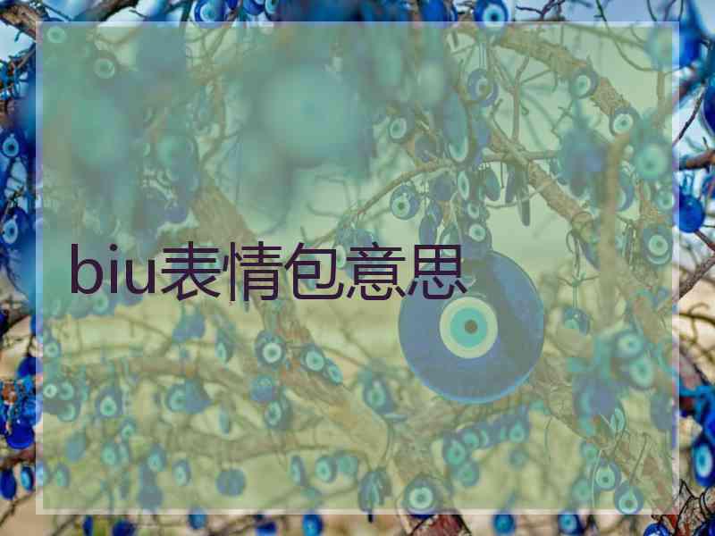 biu表情包意思