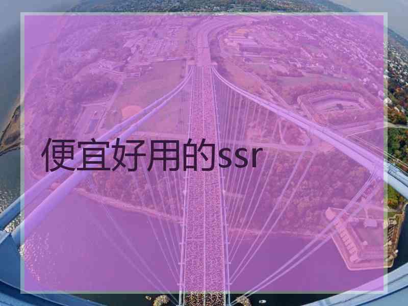 便宜好用的ssr