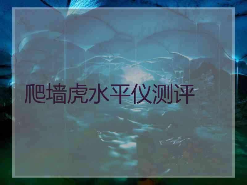 爬墙虎水平仪测评