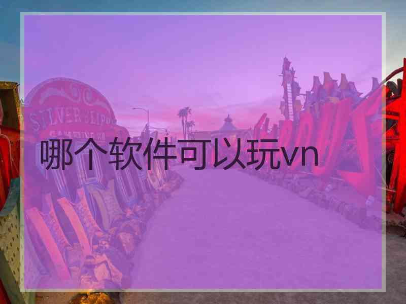 哪个软件可以玩vn