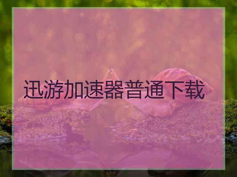 迅游加速器普通下载