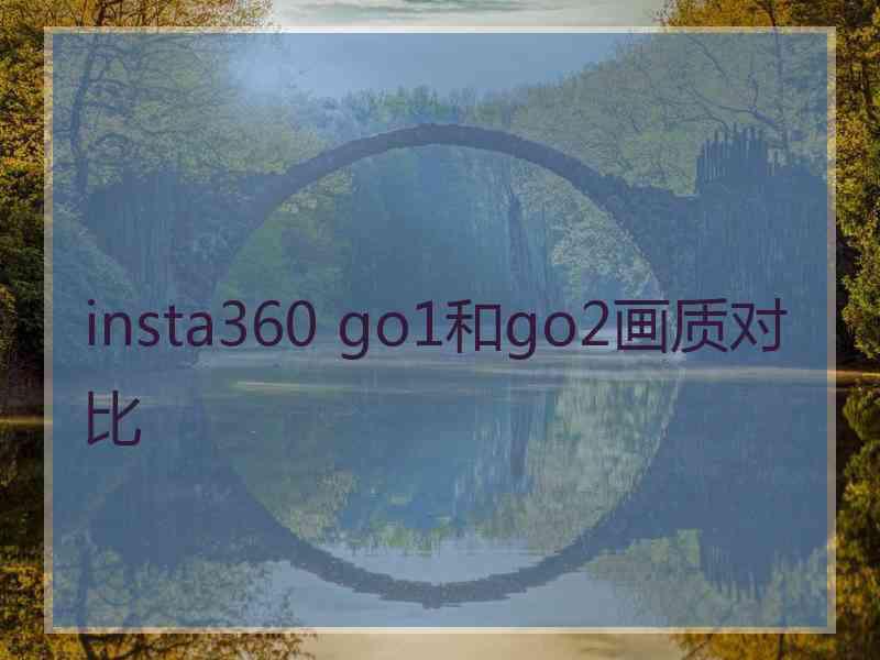 insta360 go1和go2画质对比