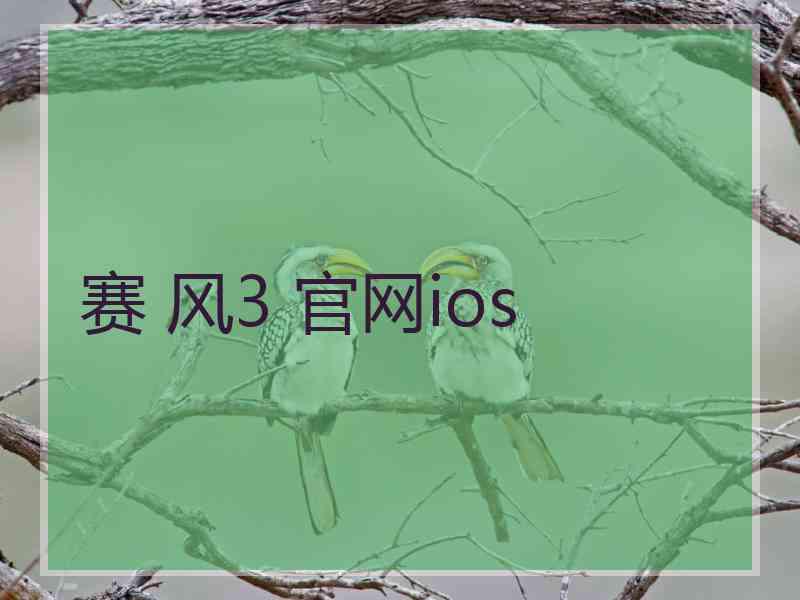 赛 风3 官网ios