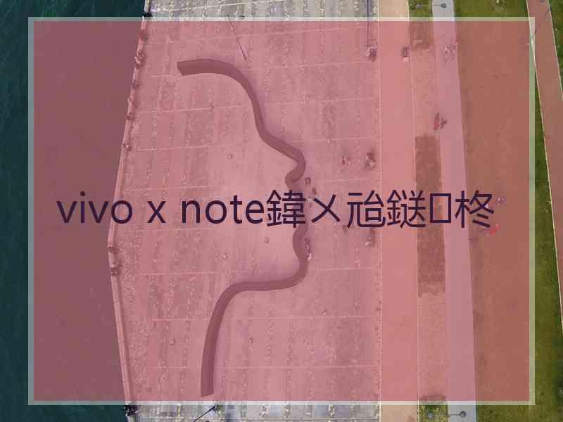 vivo x note鍏ㄨ兘鎹㈡柊