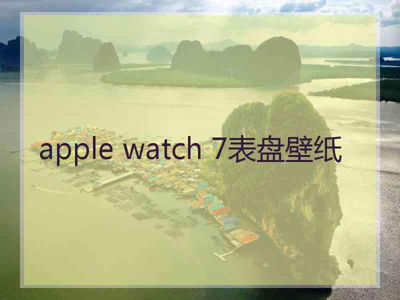 apple watch 7表盘壁纸