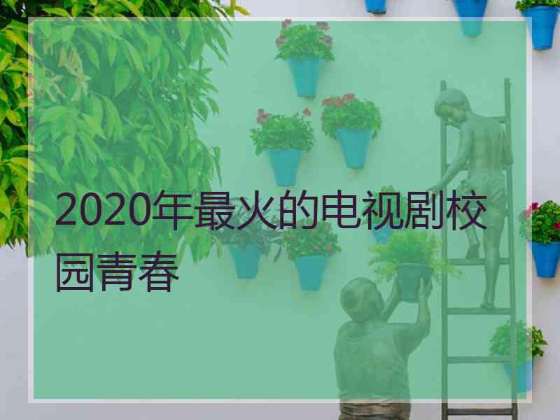 2020年最火的电视剧校园青春