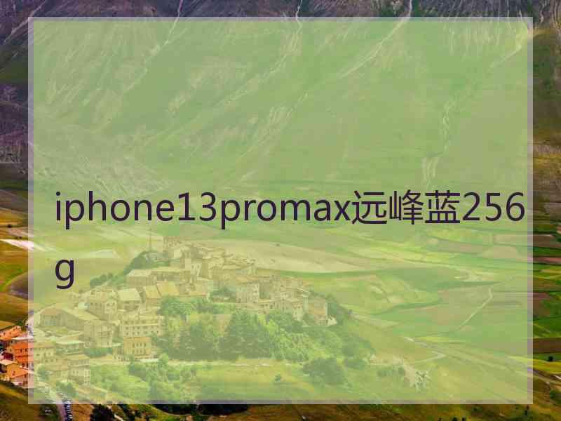 iphone13promax远峰蓝256g