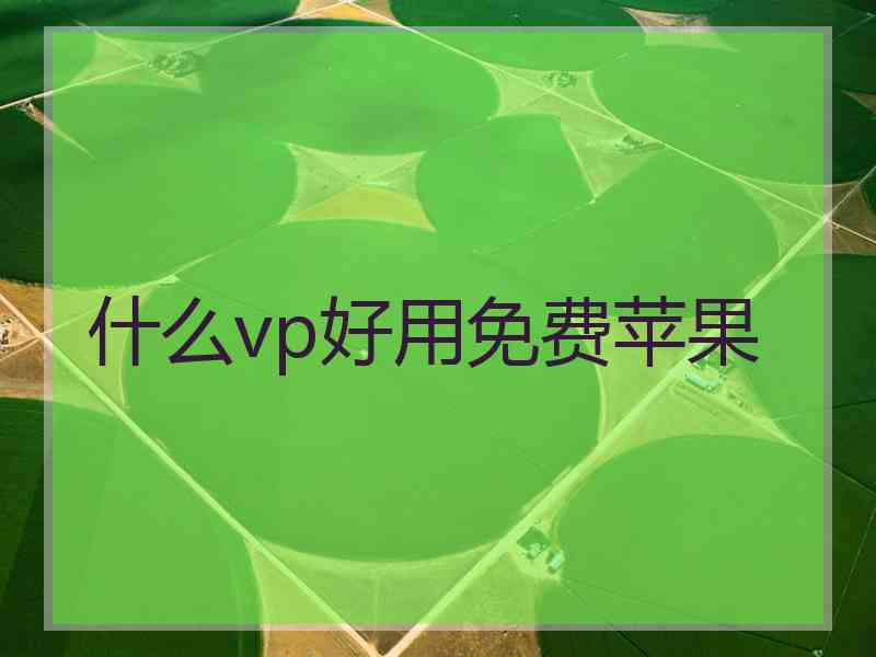 什么vp好用免费苹果