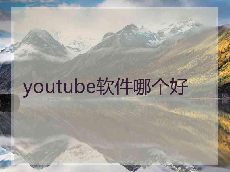 youtube软件哪个好