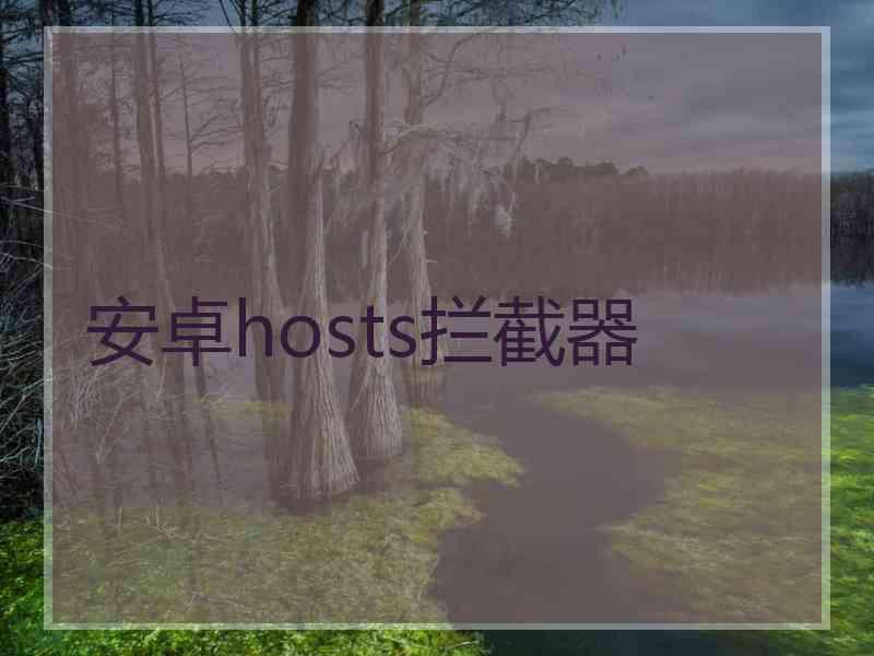 安卓hosts拦截器