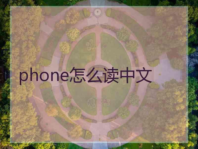 phone怎么读中文