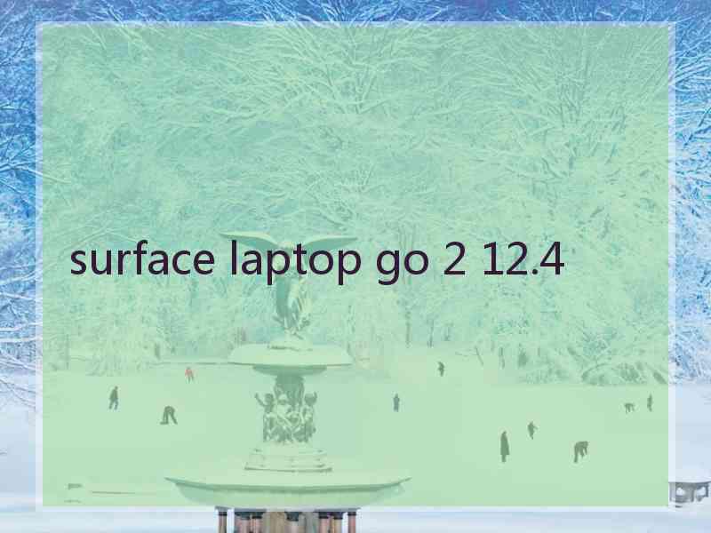 surface laptop go 2 12.4