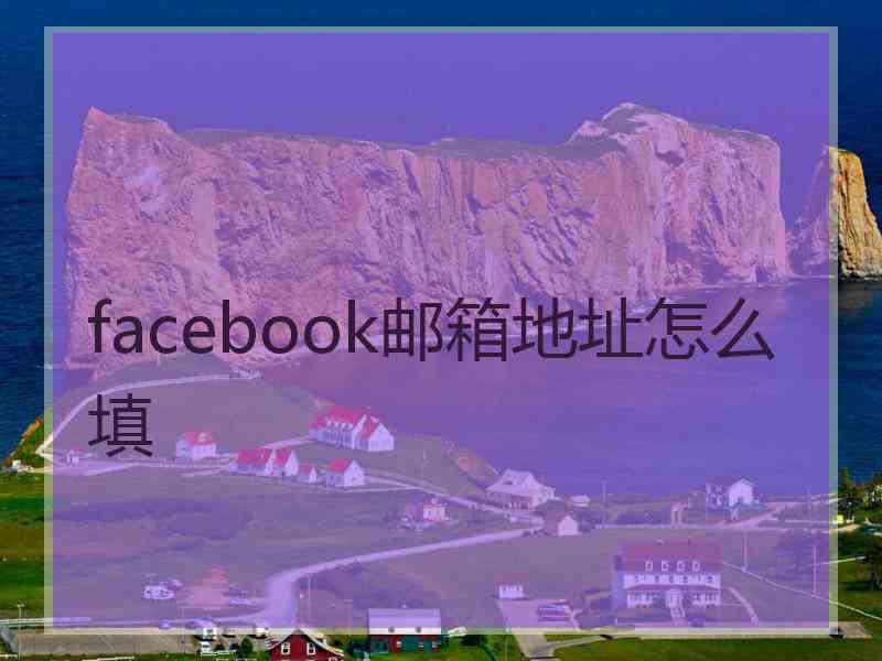 facebook邮箱地址怎么填