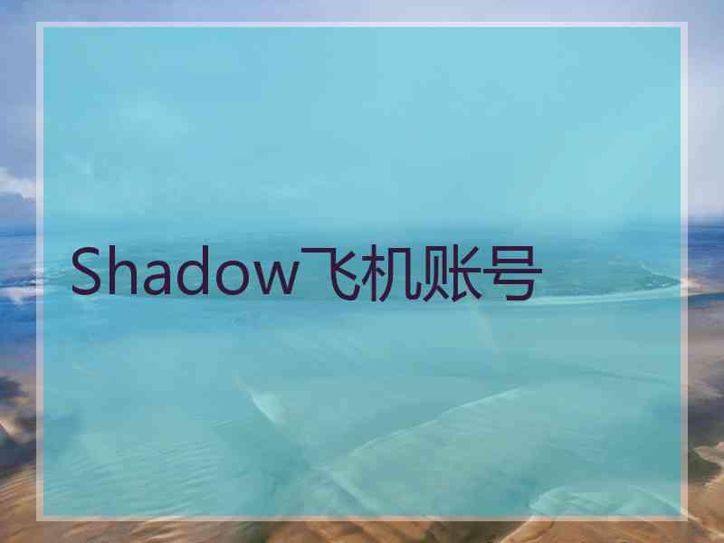 Shadow飞机账号