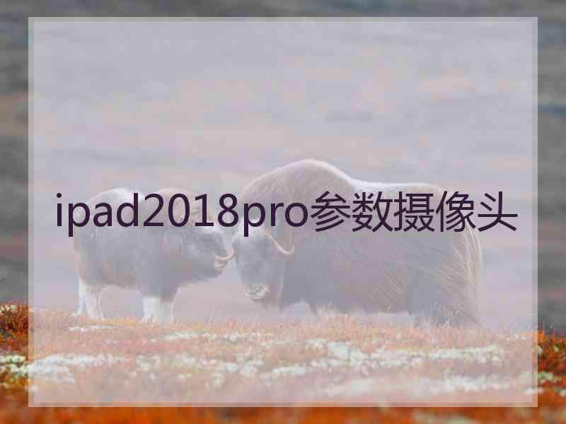 ipad2018pro参数摄像头