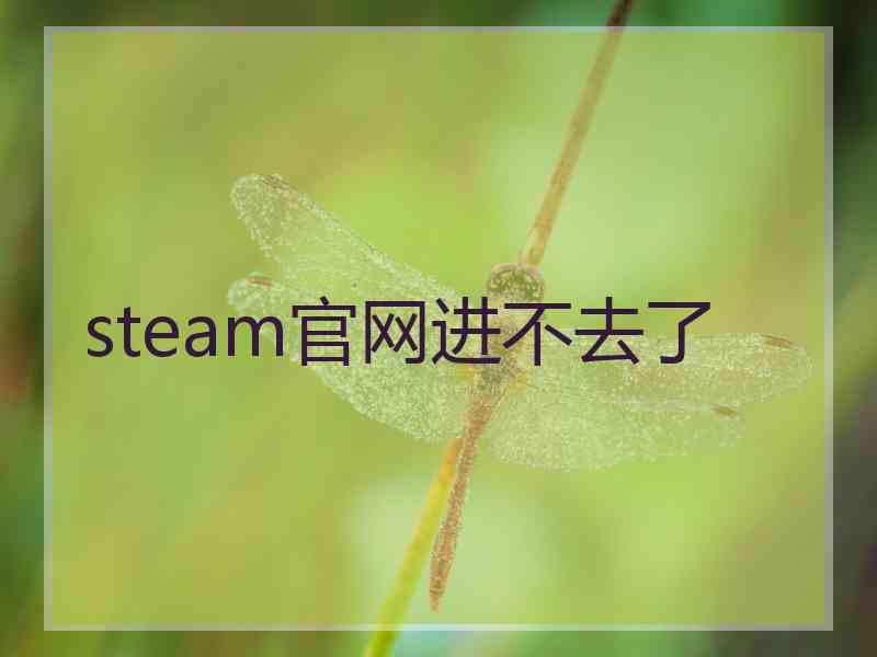 steam官网进不去了