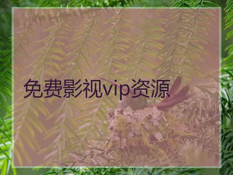 免费影视vip资源