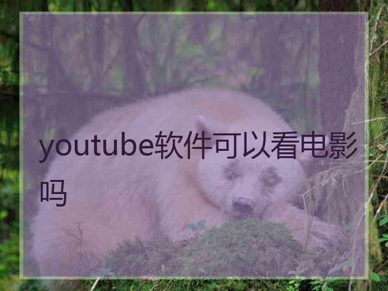 youtube软件可以看电影吗