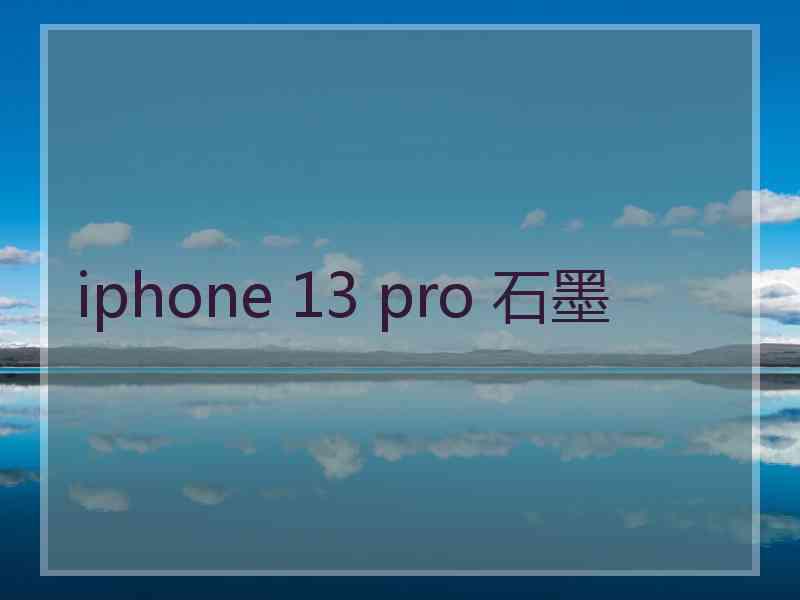 iphone 13 pro 石墨