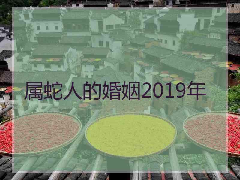 属蛇人的婚姻2019年