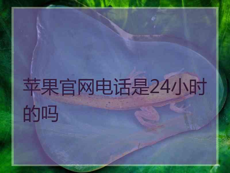 苹果官网电话是24小时的吗