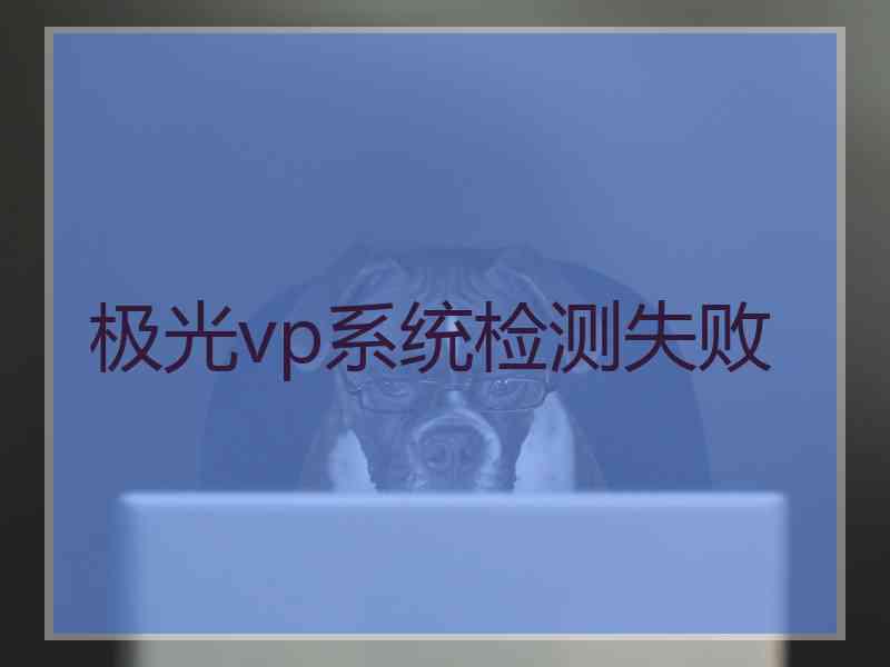 极光vp系统检测失败