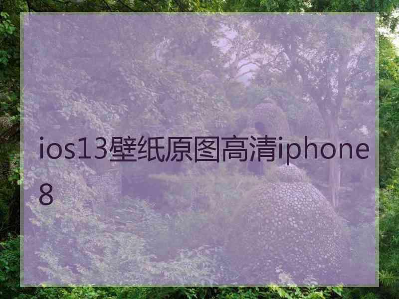 ios13壁纸原图高清iphone8