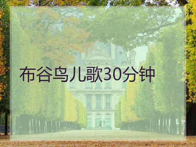 布谷鸟儿歌30分钟