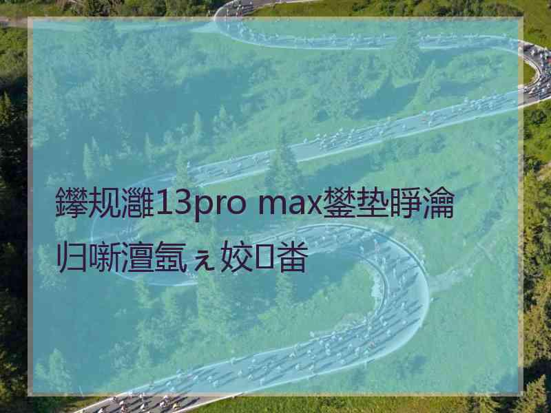 鑻规灉13pro max鐢垫睜瀹归噺澶氬ぇ姣畨