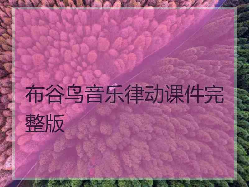 布谷鸟音乐律动课件完整版