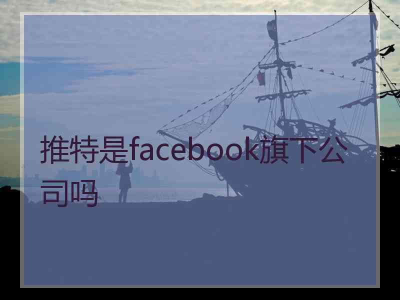 推特是facebook旗下公司吗