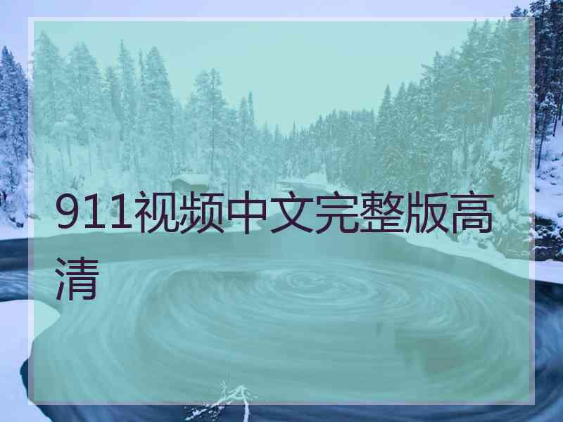 911视频中文完整版高清