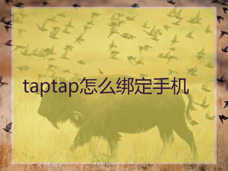 taptap怎么绑定手机